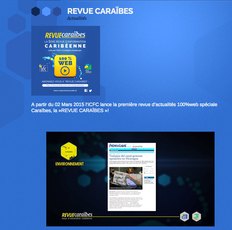 La nouvelle Revue Caraibes de l’ICFC