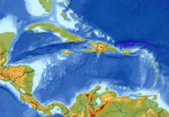 carte de la Caraïbe